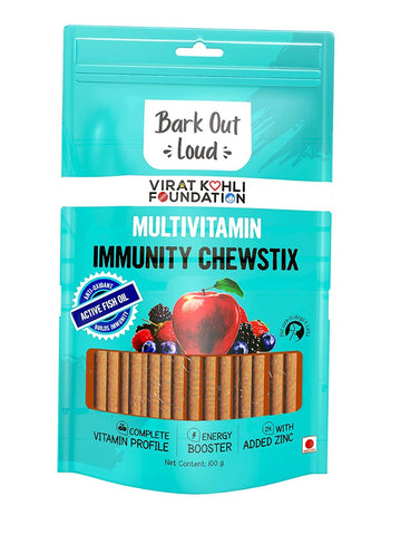 Vivaldis Bark Out Loud Multivitamin Immunity Chewstix For Dogs & Cats